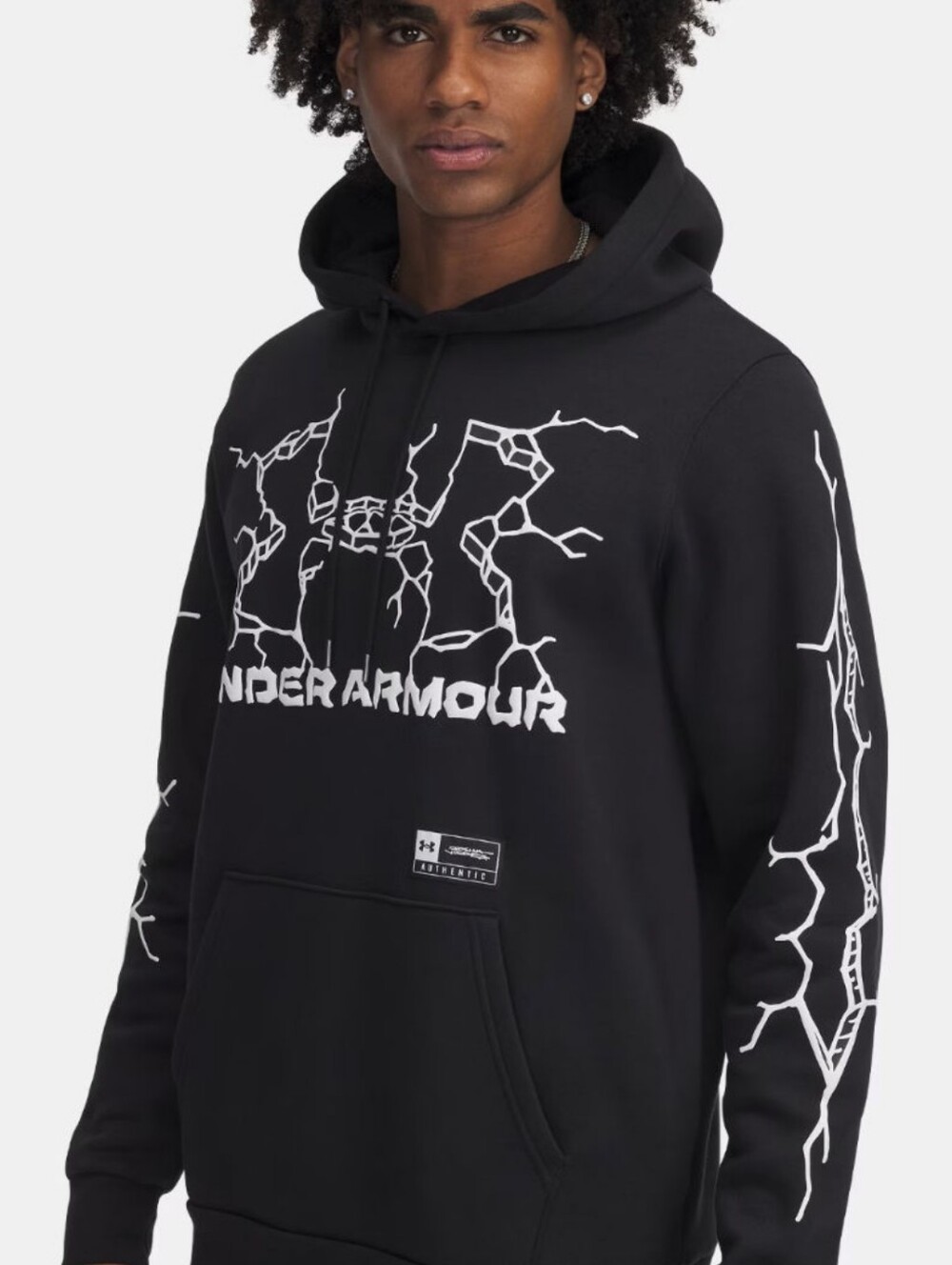 Under Armour x Joshua Vides Icon Fleece All America Hoodie ~ Black 6005414 *NWT